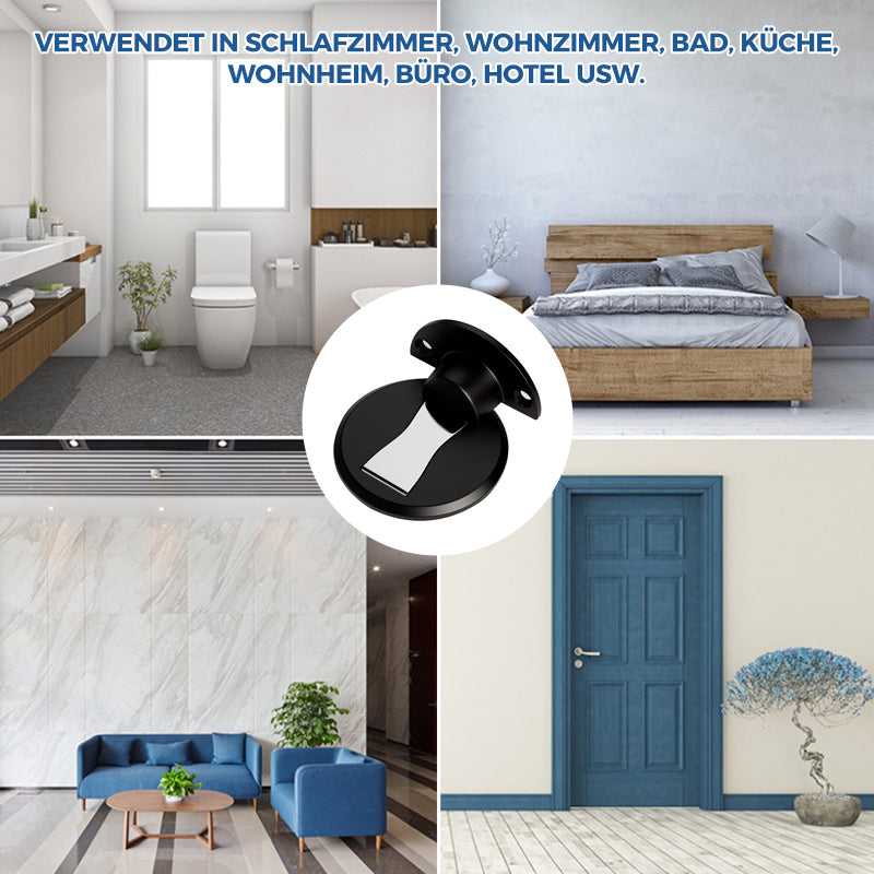 Robuster magnetischer Türstopper, schützt effektiv Wände und Türen vor Beschädigungen. Unauffälliges Design.