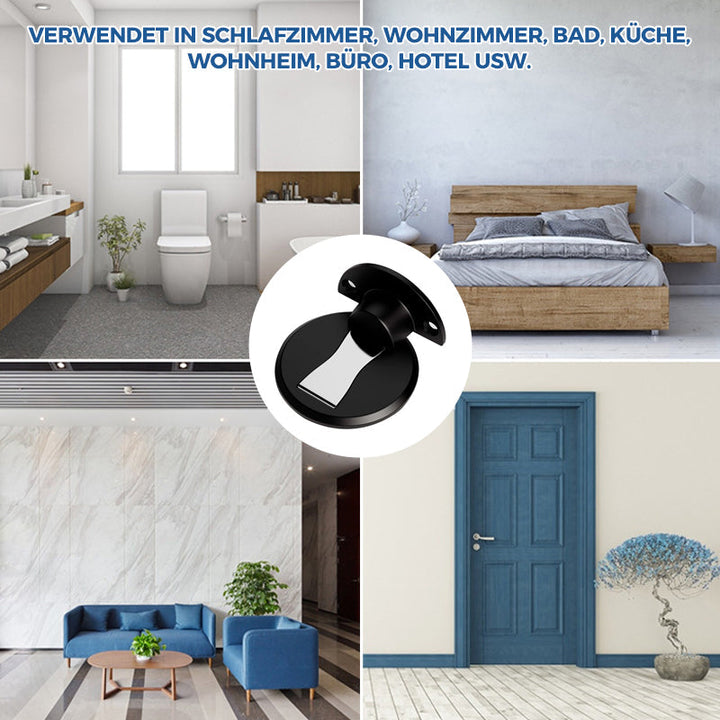 Robuster magnetischer Türstopper, schützt effektiv Wände und Türen vor Beschädigungen. Unauffälliges Design.