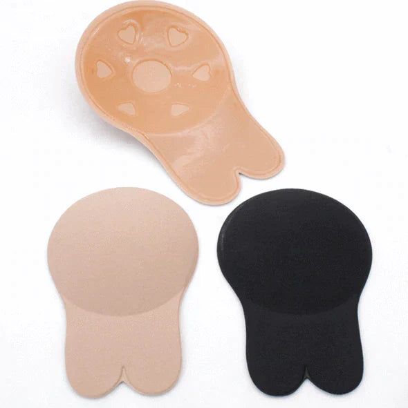 Modernes Damen Unsichtbares BH Lift-Tape Set für rückenfreie Outfits. Bietet sicheren, trägerlosen Support.