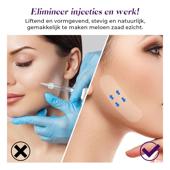 Facelifting-Tape zur Straffung von Kinnlinie und Wangen; erzeugt ein V-Gesicht und reduziert sofort Falten.