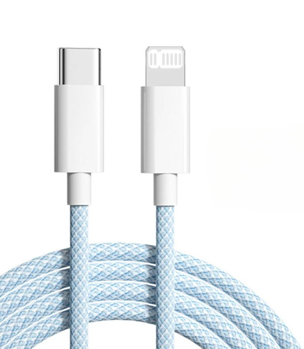 USB-C Lightning Schnellladekabel 3A für iPhone, iPad & AirPods. Robustes Nylonkabel als zuverlässiges iPhone Zubehör.
