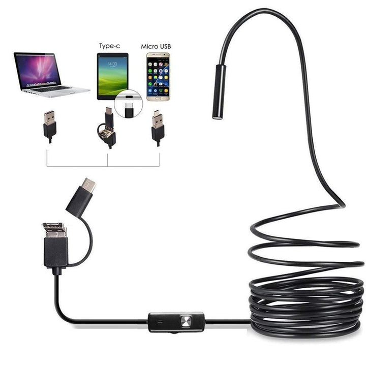 Hochauflösende USB-Endoskopkamera, wasserdicht (IP67) für vielseitige Wartungs- und Reparaturarbeiten.