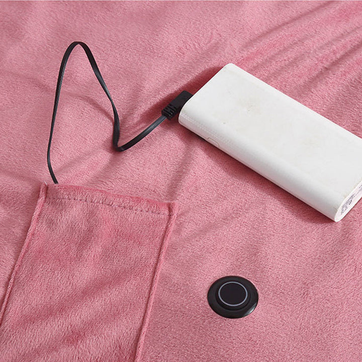 USB-Heizdecke mit schneller Aufheizfunktion, perfekt für entspannte Stunden und wohlige Wärme.