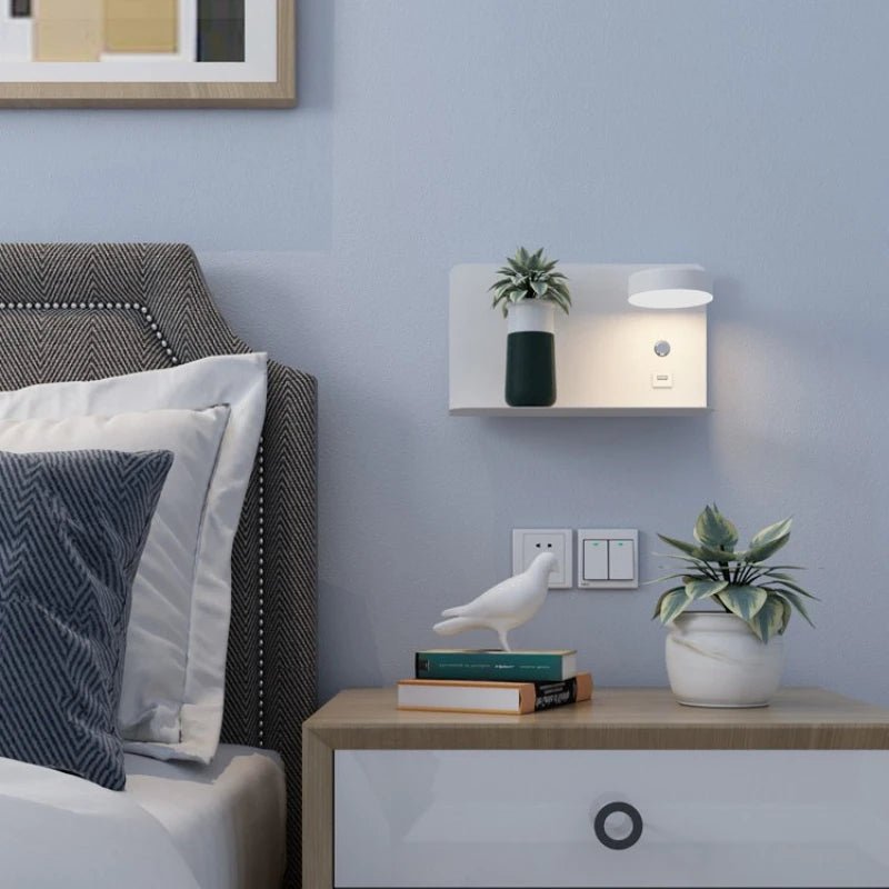 Dimmbare kabellose LED-Wandleuchte; flexibles Design aus Metall als stilvolle Innenbeleuchtung oder Akzentlicht.