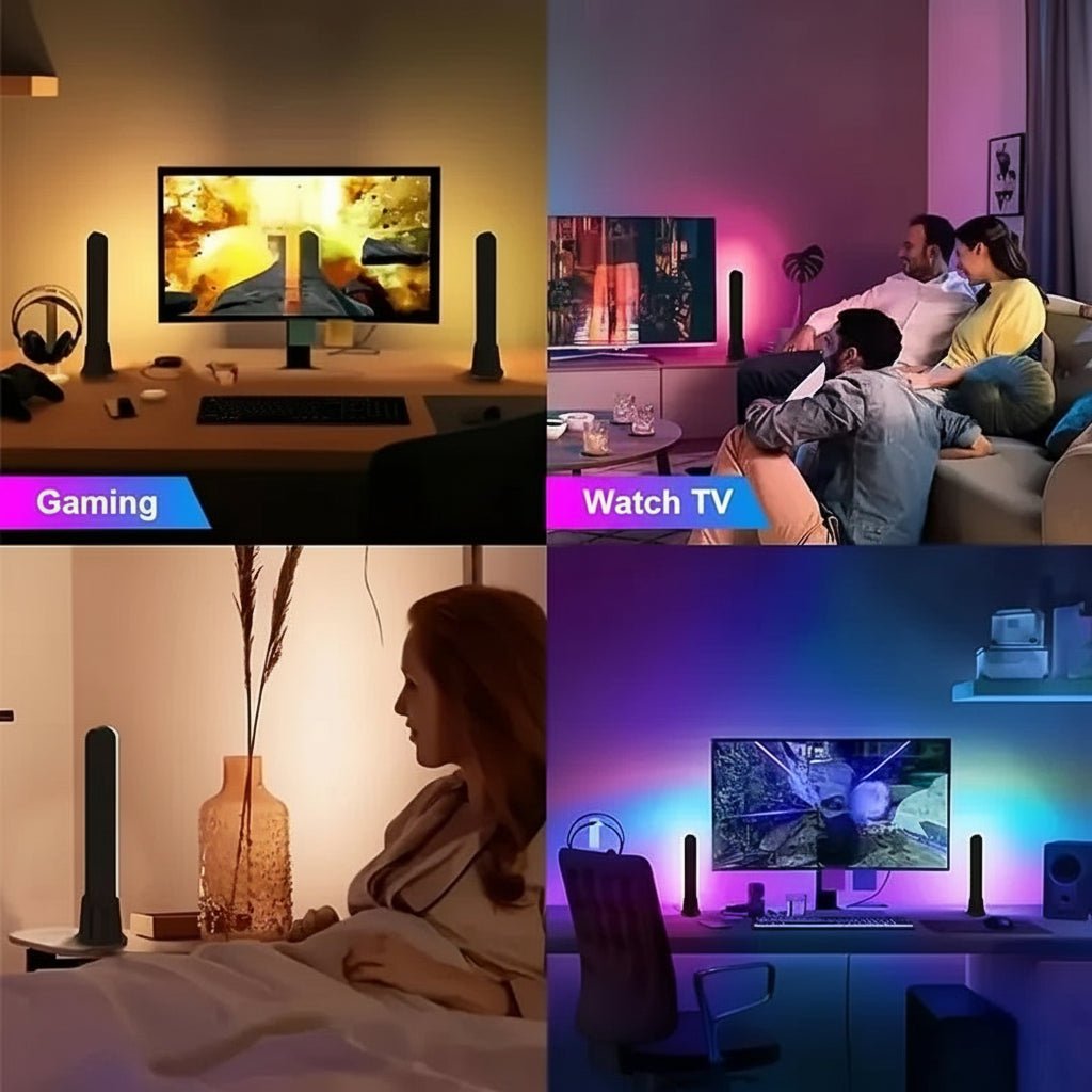 Farbenfrohe RGB Lichtleiste schafft stimmungsvolles Ambiente und PC Beleuchtung.