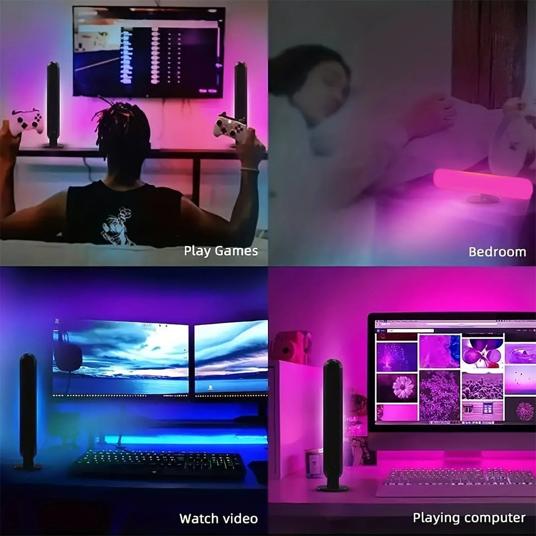 Einfach installierbare USB RGB Beleuchtung für Schreibtisch und PC, mit lebendigen Farben.