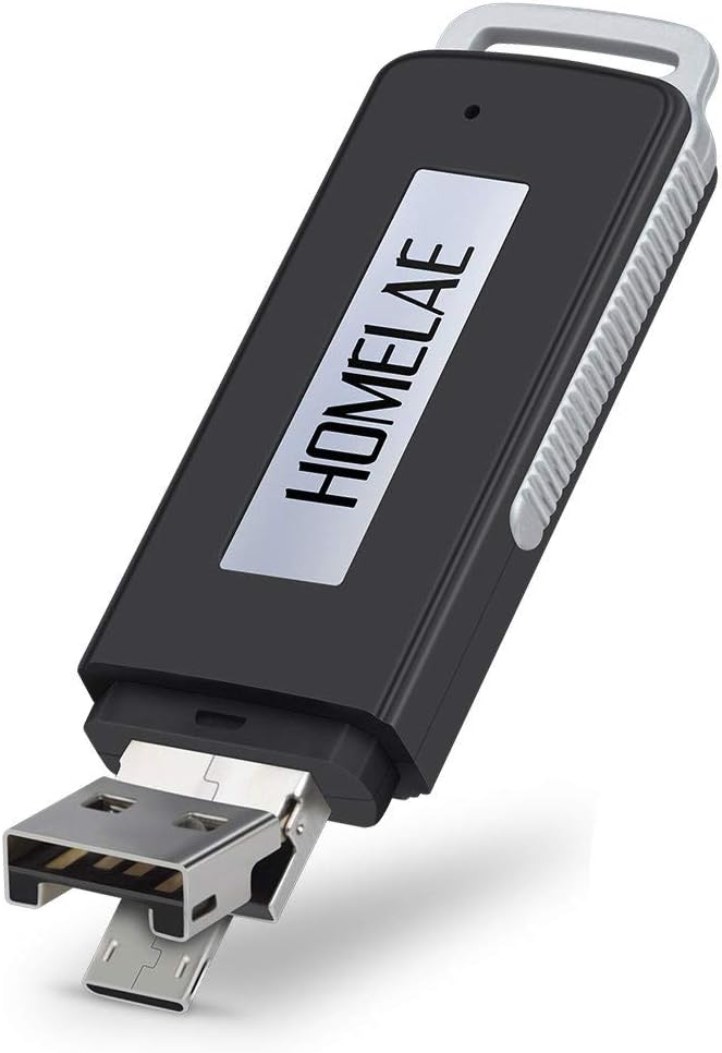 Kompakter USB Audiorecorder für diskrete Aufnahmen bei Interviews, Meetings und Vorträgen mit Rauschunterdrückung.