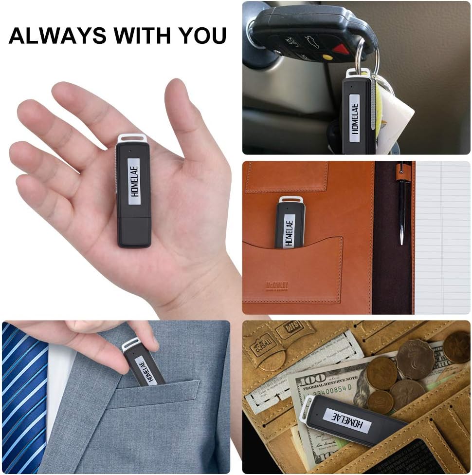 Schlanker USB Digitalrekorder für Interviews & Vorträge. Rauschunterdrückung sorgt für kristallklare Sprachaufnahmen.