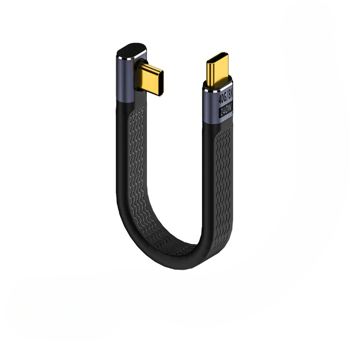 USB4 FPC Winkel-Datenkabel. Maximale Leistung mit 240W & 40Gbps Geschwindigkeit.