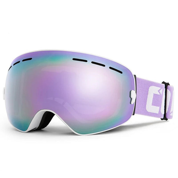 Skibrille UV400 Antibeschlag Panoramablick für Ski & Snowboard, Damen & Herren, Outdoor Wintersport.