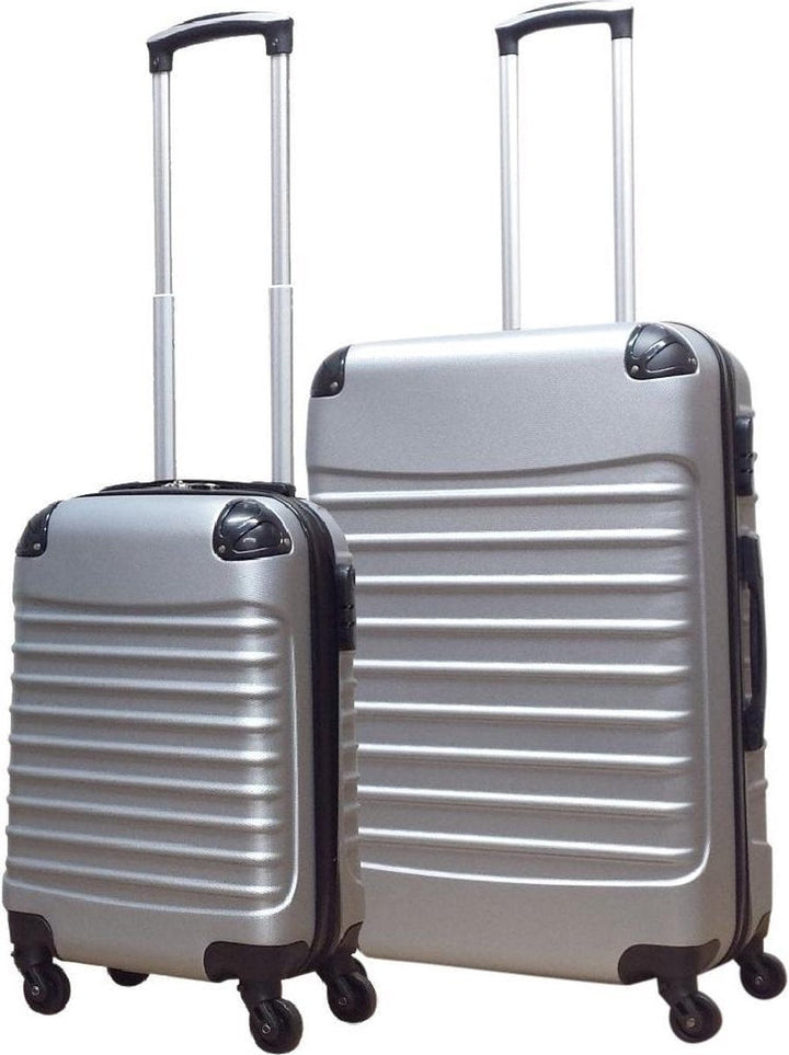 Glänzendes Ventura Hartschalen-Kofferset, 2-teilig, für eleganten Transport und unbeschwerten Urlaub.