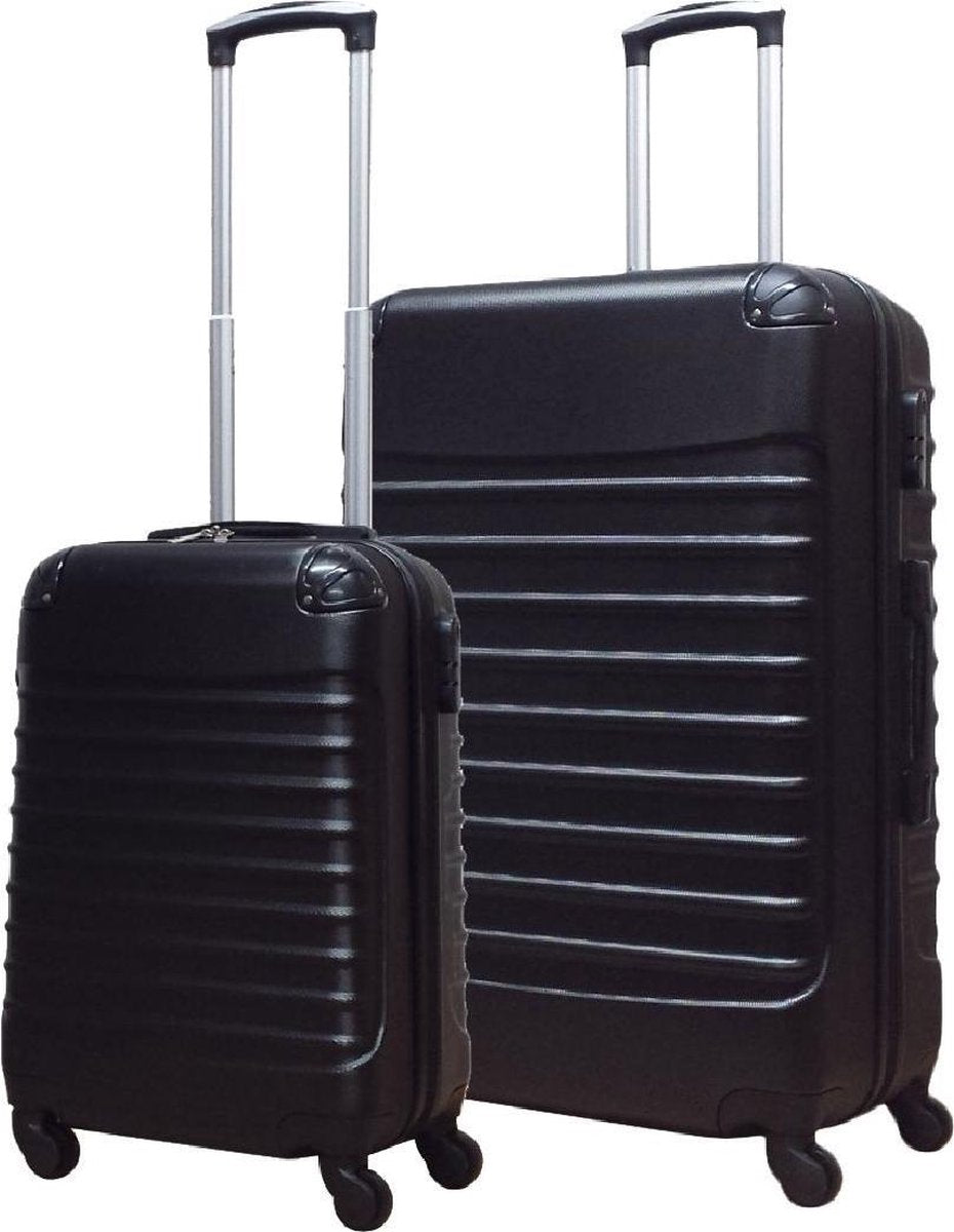Modernes Ventura Rollkoffer-Set, 2-teilig, Hartschale, ideal für Wochenendtrips & Reisen.