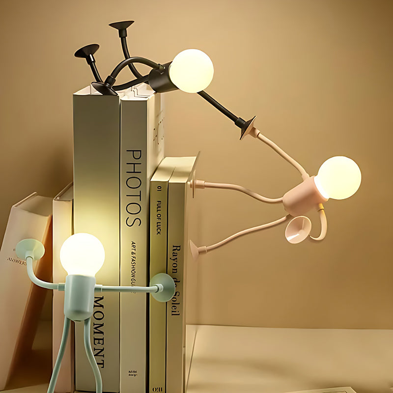 Verformbares LED Nachtlicht, flexibel & haftend mit Saugnapf, ideal für Kinderzimmer & Flur.