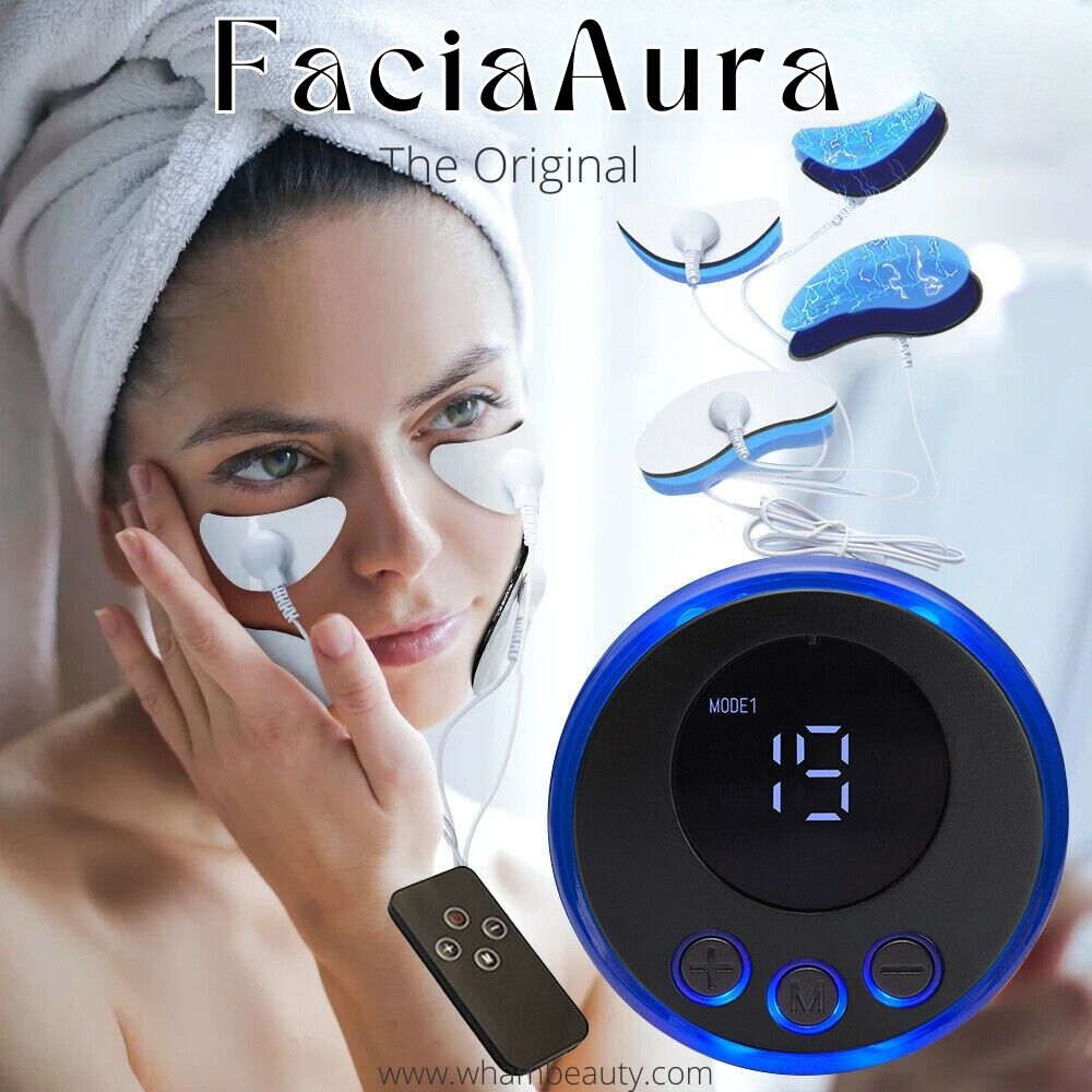 Tragbares USB-Gesichtsmassagegerät mit Akupressur für Tiefenentspannung und effektive Hautverjüngung. Ideal für Wellness.