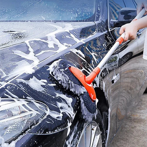 Versenkbare Auto-Reinigungsbürste mit Doppellage für glänzende Fahrzeugpflege & Auto-Reinigung.