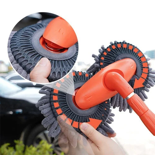 Teleskop-Reinigungsbürste für Autos, Wohnmobile & Hausreinigung; doppellagig & kratzfrei.