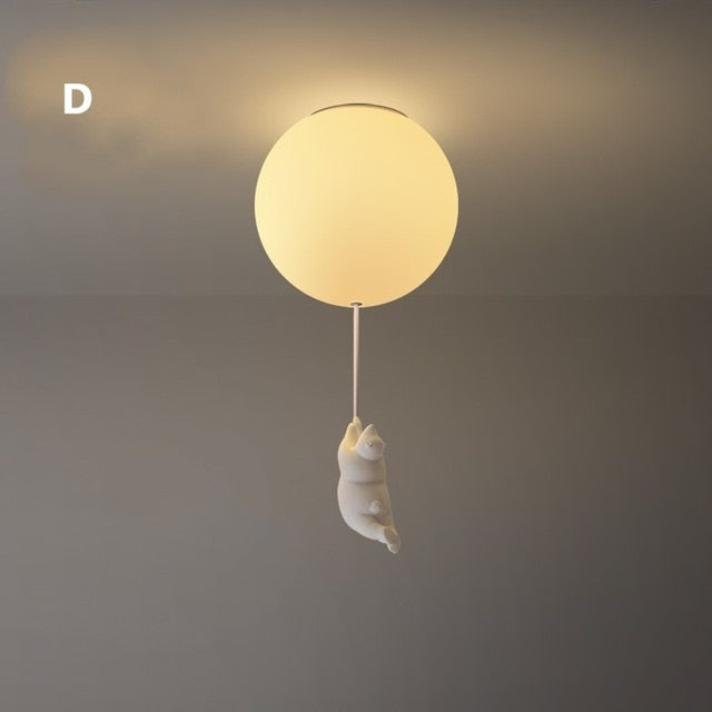 Einzigartige Deckenbeleuchtung: Ballonbär Lampe, perfekt als Geschenkidee für Kinder & Familien.