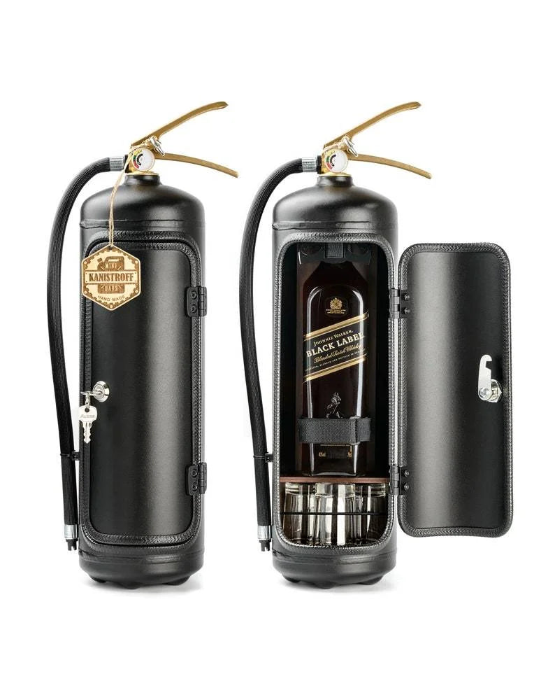 Feuerlöscher-Mini-Bar mit Geheimfach, sichere Aufbewahrung für Spirituosen im Männerzimmer, einzigartiges Wohnaccessoire.