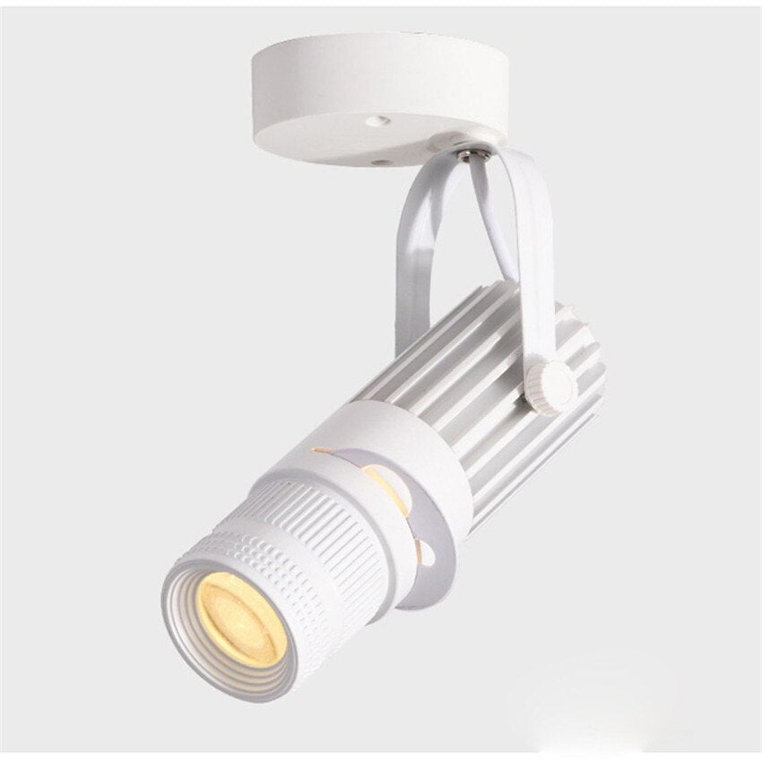 Moderner, verstellbarer LED-Spotlight als Deckenleuchte für flexible, energieeffiziente Innenraumbeleuchtung.