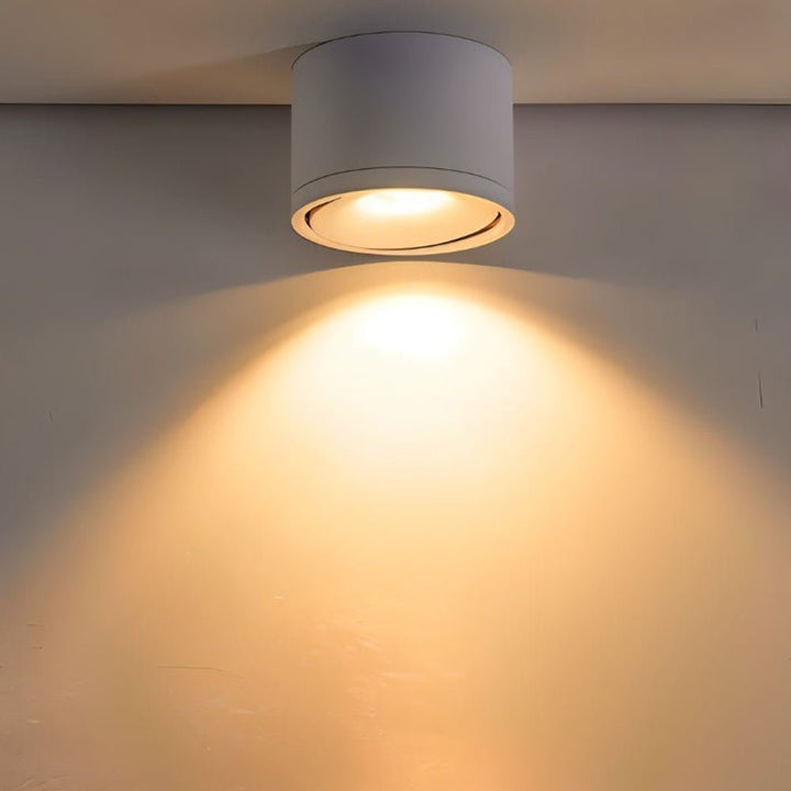 Verstellbares LED Downlight aus Aluminium für moderne Deckenbeleuchtung.