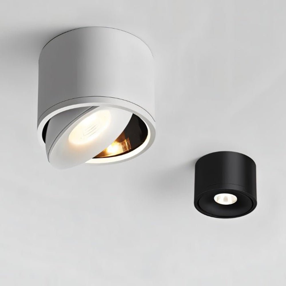 Modernes, schwenkbares LED Downlight für Decken; Aluminium-Gehäuse für stilvolle Innenbeleuchtung.