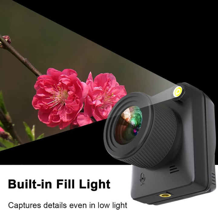 Kompakte Veyano Outdoor 4K Digitalkamera; wetterfest, perfekt für Zeitraffer & Langzeitaufnahmen.