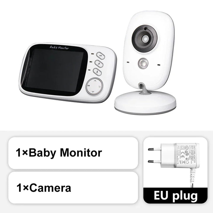 3,5 Zoll Video-Babyphone mit präziser Temperaturanzeige im Kinderzimmer zur optimalen Überwachung.