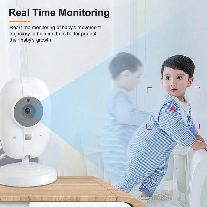 Kamera des Video-Babyphones mit Nachtsichtfunktion, für eine sichere Überwachung des Babys.