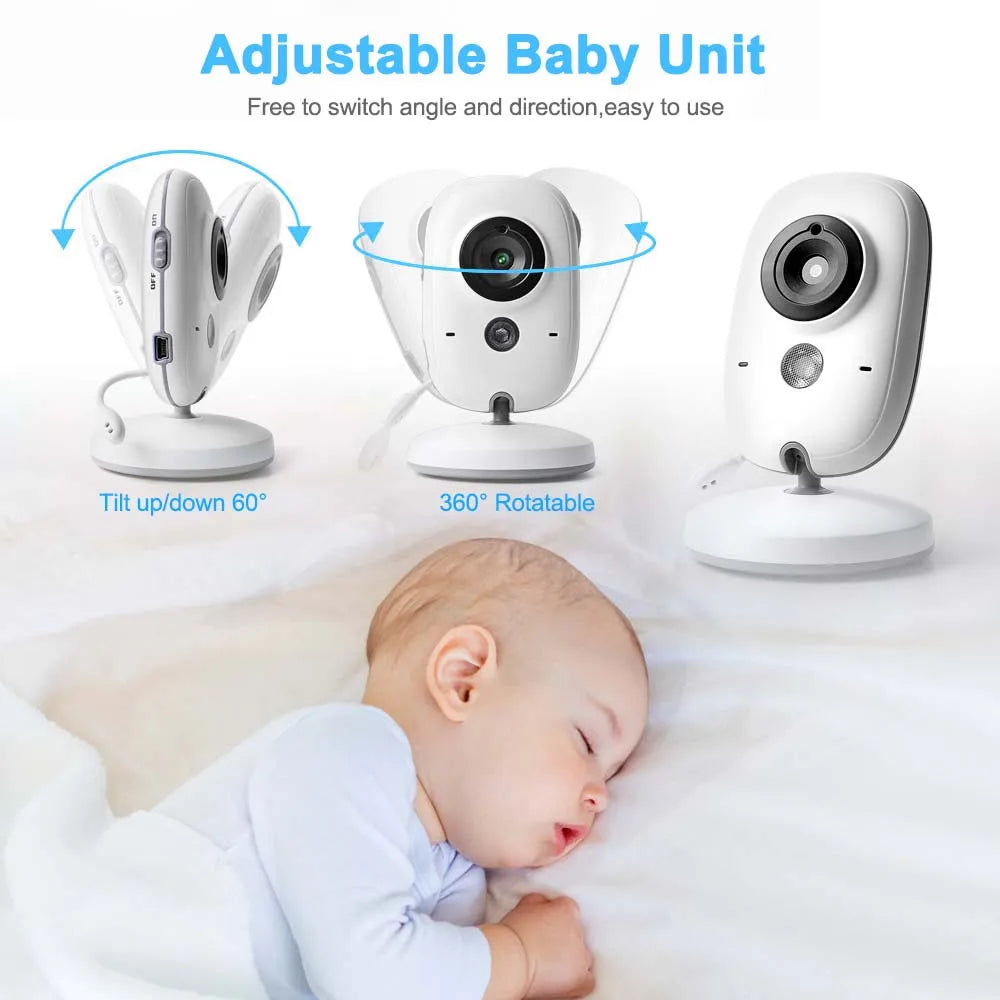 Video-Babyphone im Kinderzimmer platziert, ermöglicht Eltern beruhigende Überwachung & Kommunikation.