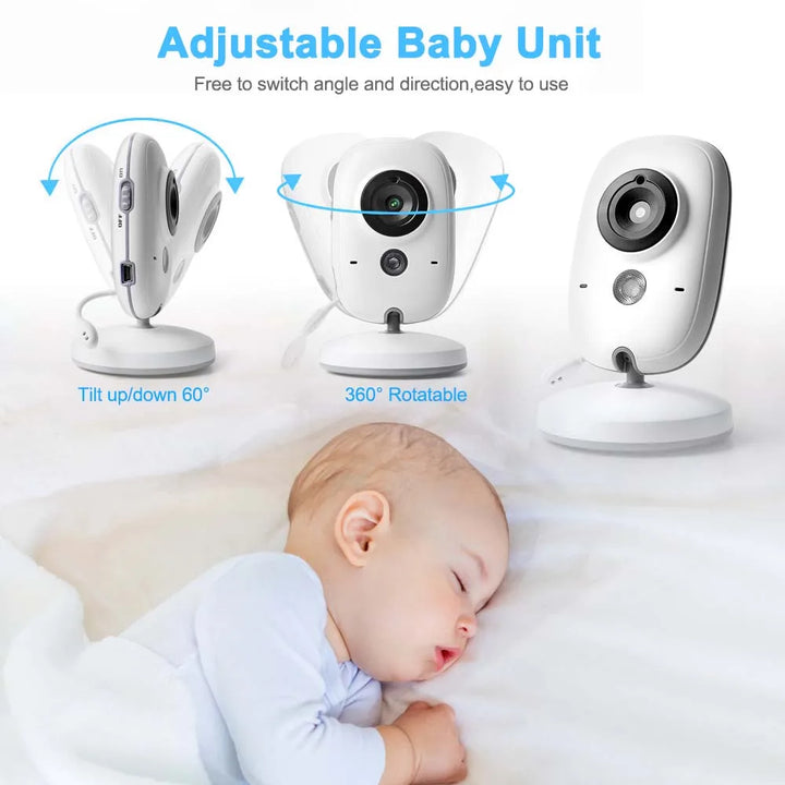 Video-Babyphone im Kinderzimmer platziert, ermöglicht Eltern beruhigende Überwachung & Kommunikation.