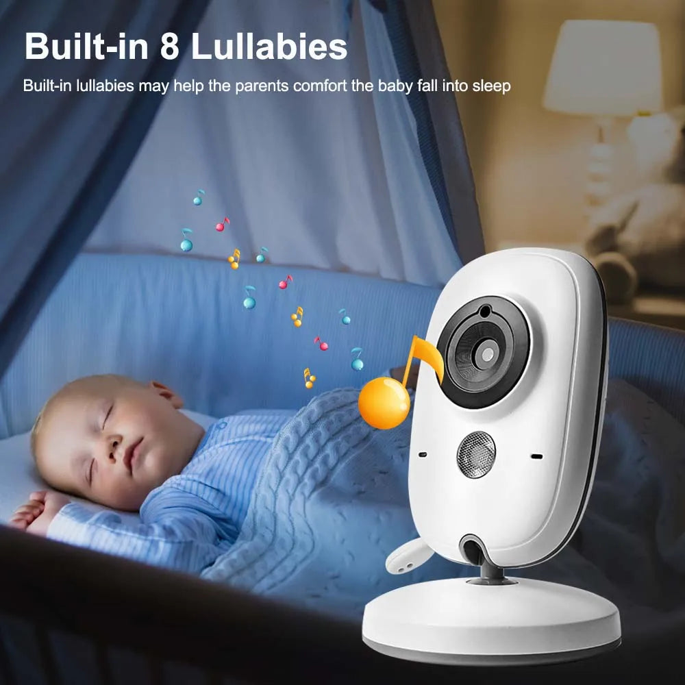 Modernes Video-Babyphone für höchste Babysicherheit, mit Nachtsicht & präziser Temperaturanzeige.