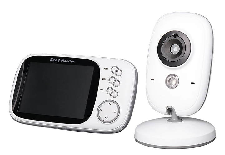 Zuverlässiges Video-Babyphone 3,5 Zoll mit Nachtsicht, Gegensprechanlage & Temperaturanzeige für Eltern.