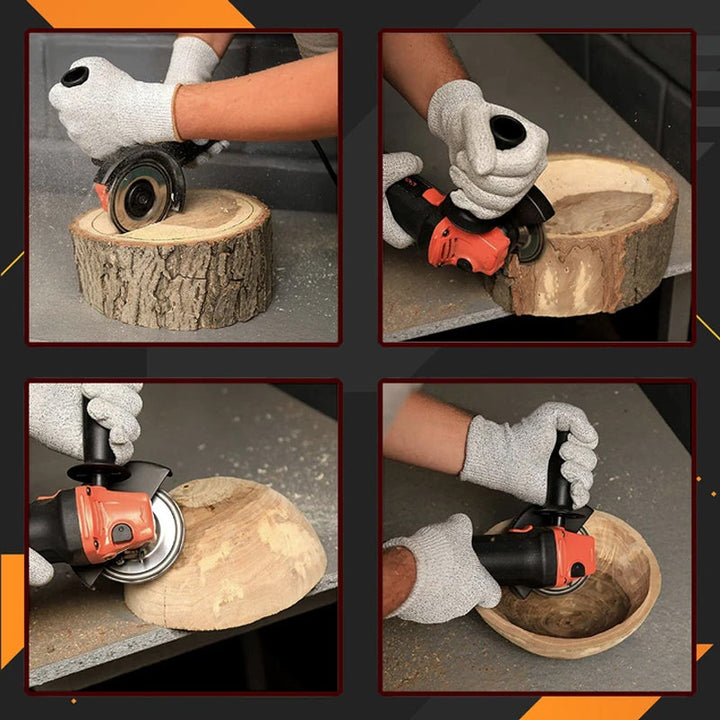 Robuste Hartlegierung Winkelschleifscheibe für Holzschnitzerei, präzises Formen und schnellen Materialabtrag.