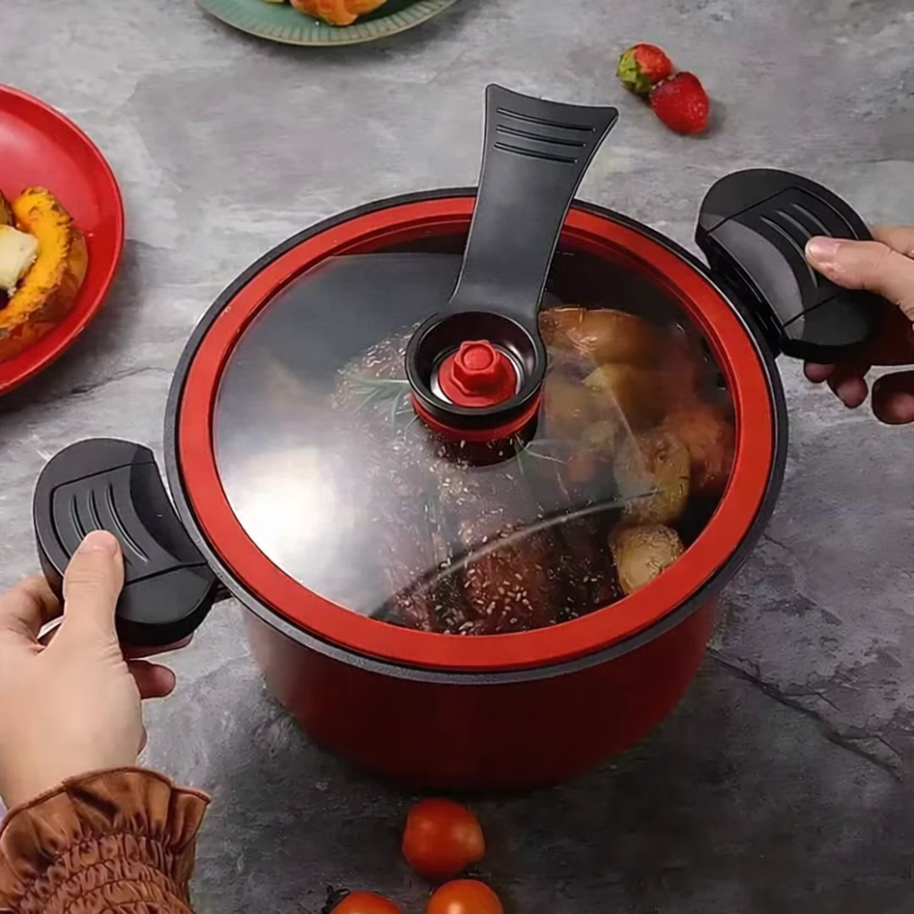 Vielseitiger Schnellkochtopf für schnelle, nährstoffreiche Gerichte und gesundes Kochen in der Küche.