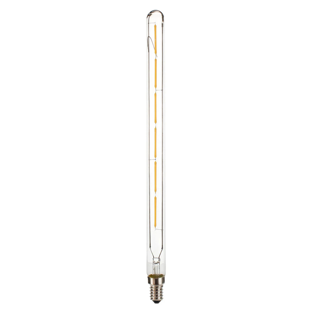 Dekorative E14 LED Röhrenlampe im Vintage Industriestil mit warmweißem Filament, 3W-6W energiesparend.
