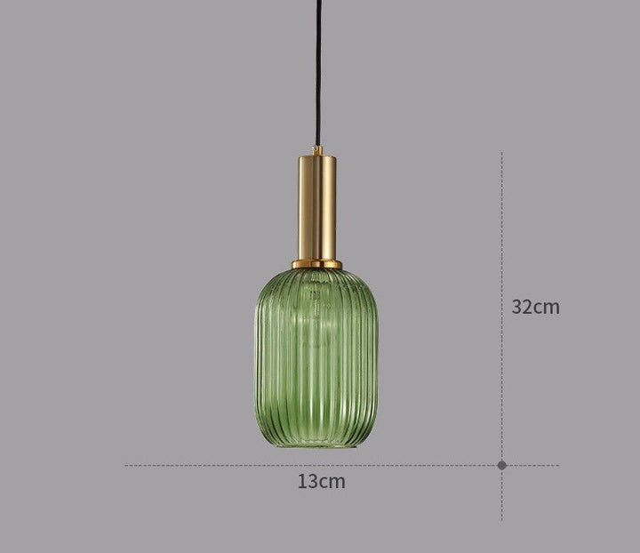 Stilvolle Retro-Hängeleuchte aus Glas, eine besondere Wohnzimmerlampe mit Charakter.