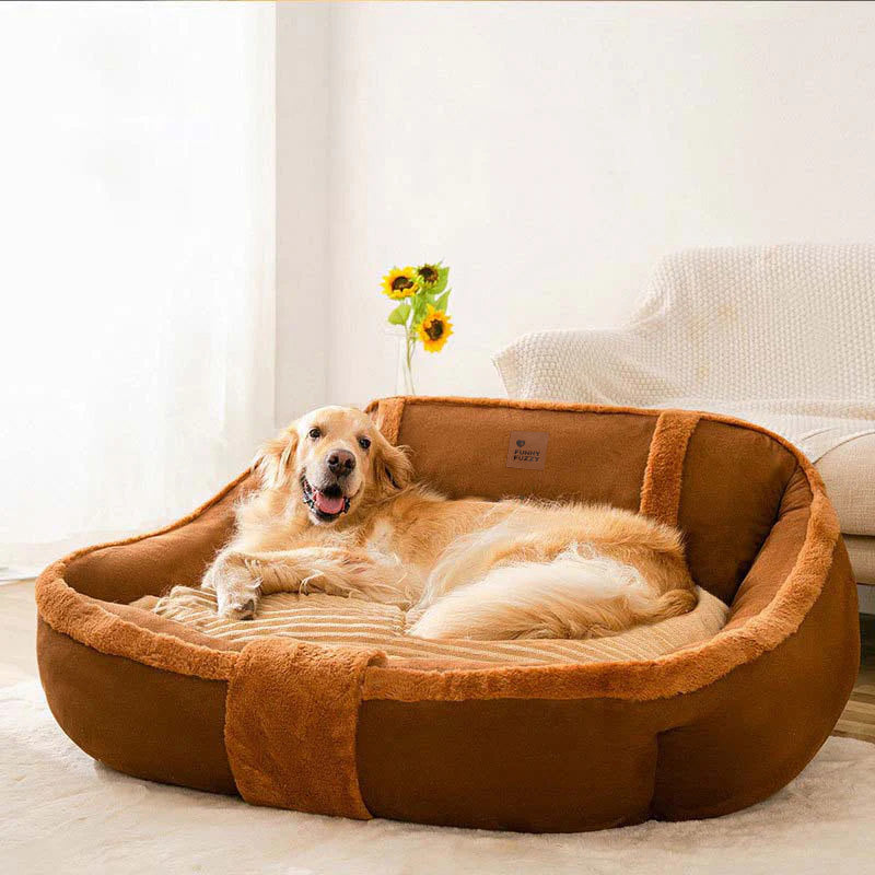 Gelenkschonendes Hundebett im Sofa-Stil, beruhigend und extra gemütlich für Ihren Haustier-Liebling.