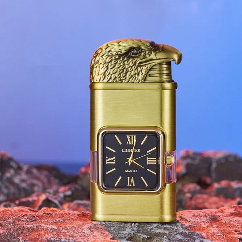Detailansicht: Jetflamme Taschenfeuerzeug, Vintage, Butan, Zinklegierung, flammenregulierbar, hochwertig.