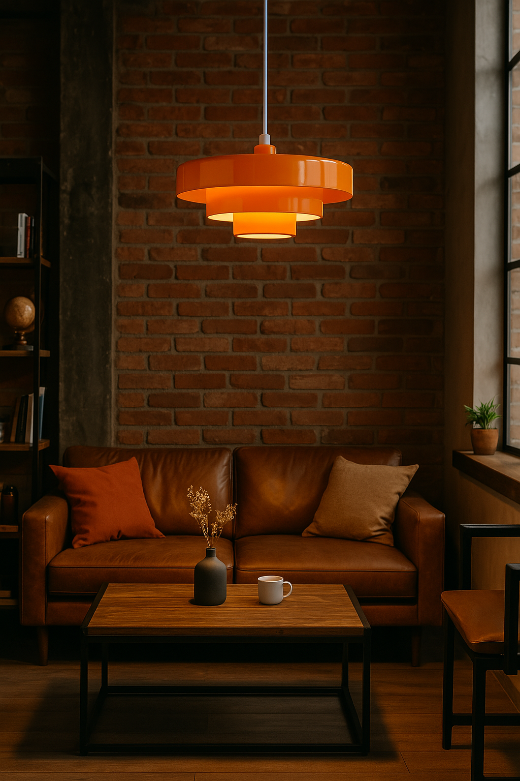 Hängeleuchte Vintage LED über Küchentisch; perfekte Esszimmerlampe für gemütliches Ambiente.