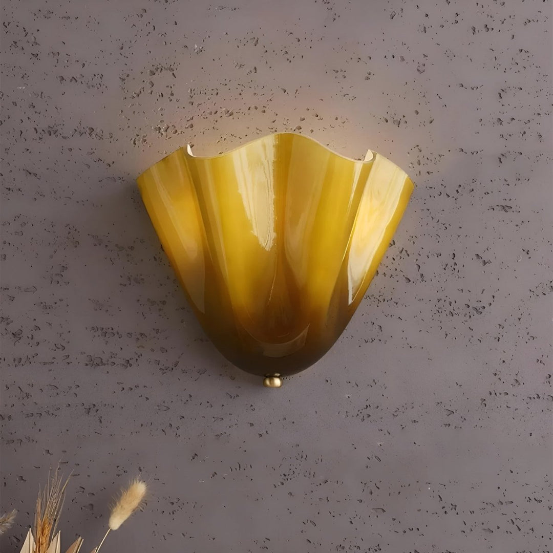 Vintage Buntglas LED Wandleuchte, Art Deco Design, stimmungsvolles Licht für jedes Wohnambiente.