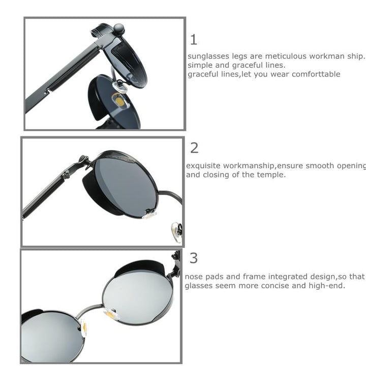Vintage Sonnenbrille aus Legierung für Damen & Herren, UV400 & polarisiert.