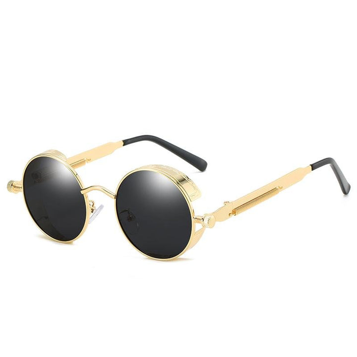 Hochwertige Vintage Sonnenbrille mit polarisierten Gläsern & vollem UV400 Schutz.