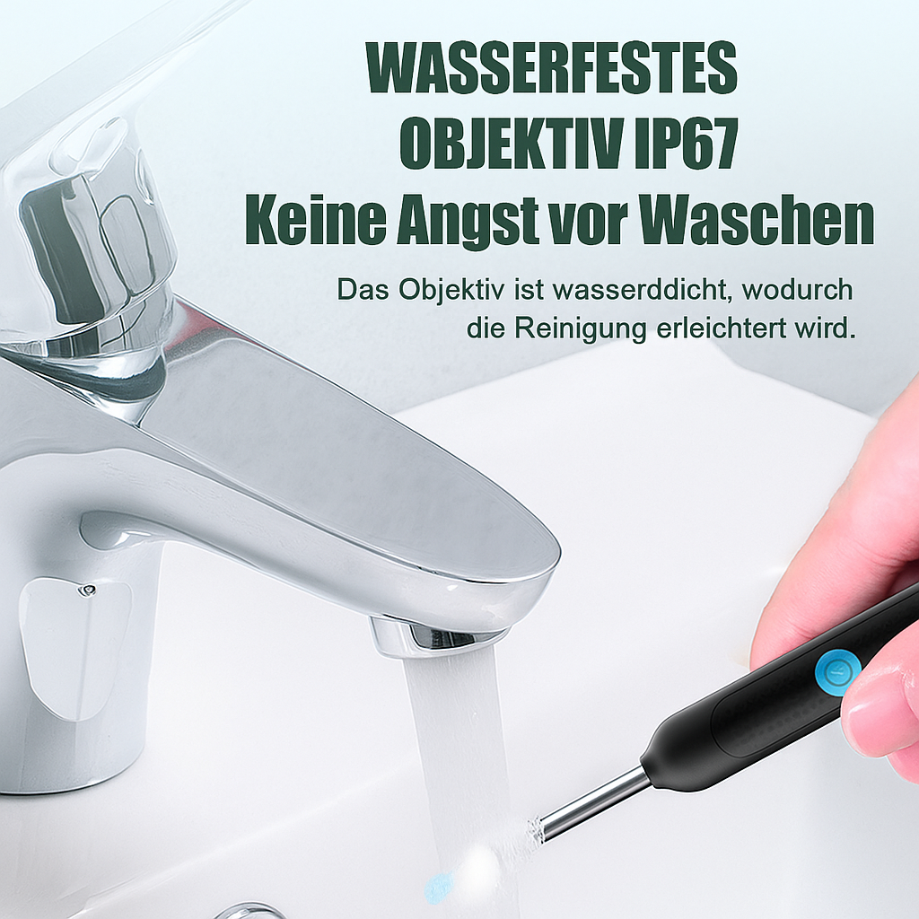Hochwertiger visueller Ohrreiniger mit HD-Kamera, ideal für eine schonende und effektive Ohrenpflege & Hygiene.