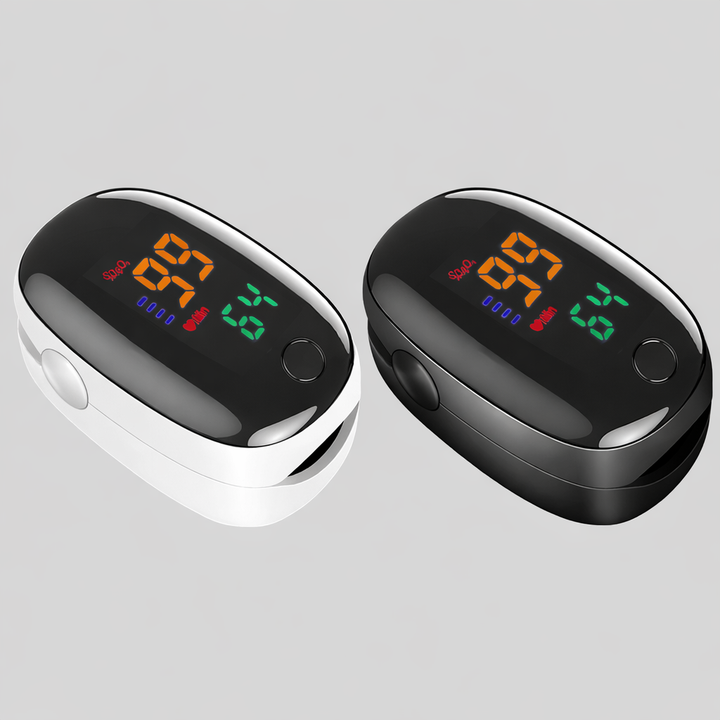 Hochwertiges Pulsoximeter VitalCheck Duo für genaue SpO2-Werte und Herzfrequenzmessung im Alltag.