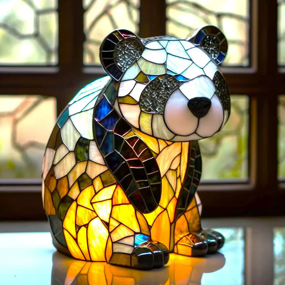 VitraFauna Buntglas Tierlampe, kunstvolle Dekoration für stimmungsvolle Innenbeleuchtung.