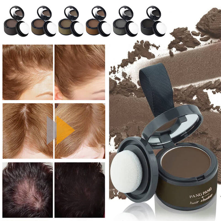 Anwendung von VoluHair SoftCover Haarpuder: Sofortige Haarverdichtung, Fülle & Volumen. Ideal für dünnes Haar.
