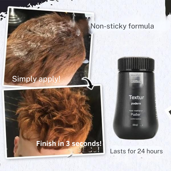 Haar Puder für Männer & Frauen, verleiht feinem Haar Volumen & Textur mit mattem Finish.