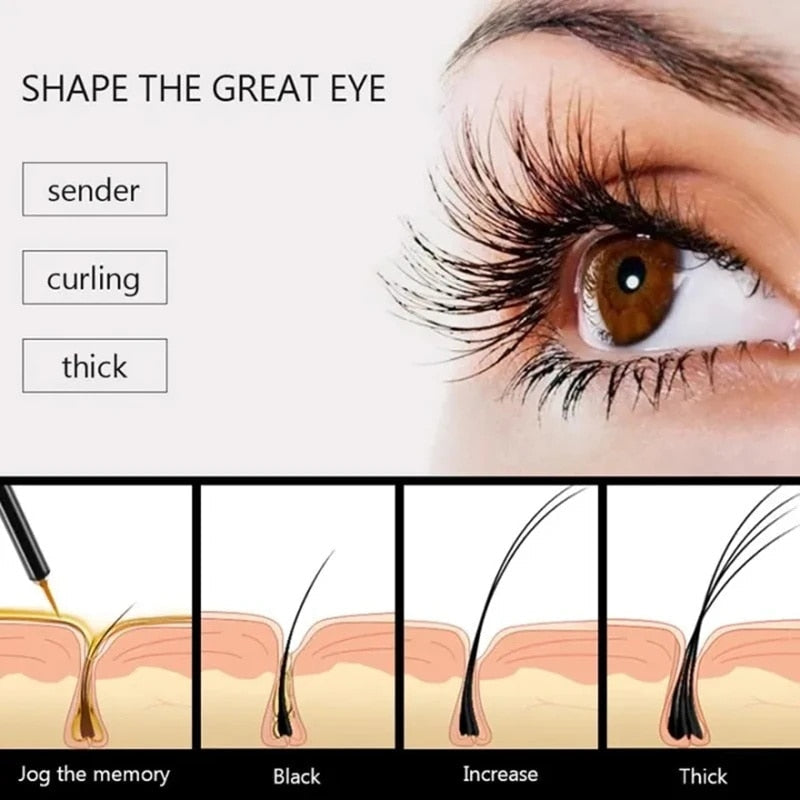 Detailaufnahme des präzisen Wimpernserum-Applikators; für gezieltes Wimpernwachstum und sanfte Wimpernpflege.