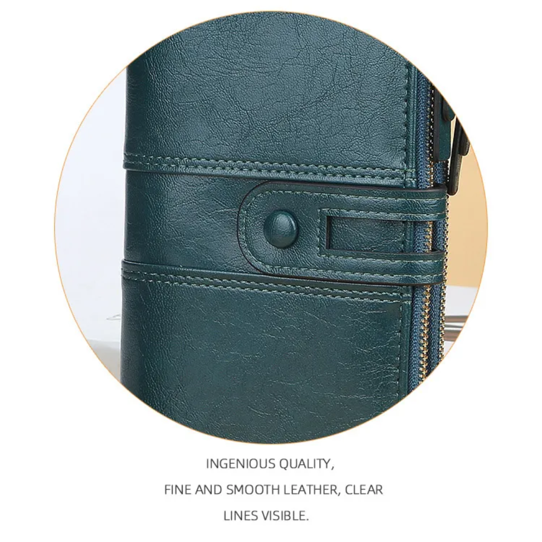 Stilvolle lange Damen Geldbörse in moderner Farbe; vielseitiges Mode-Accessoire für jede Saison.