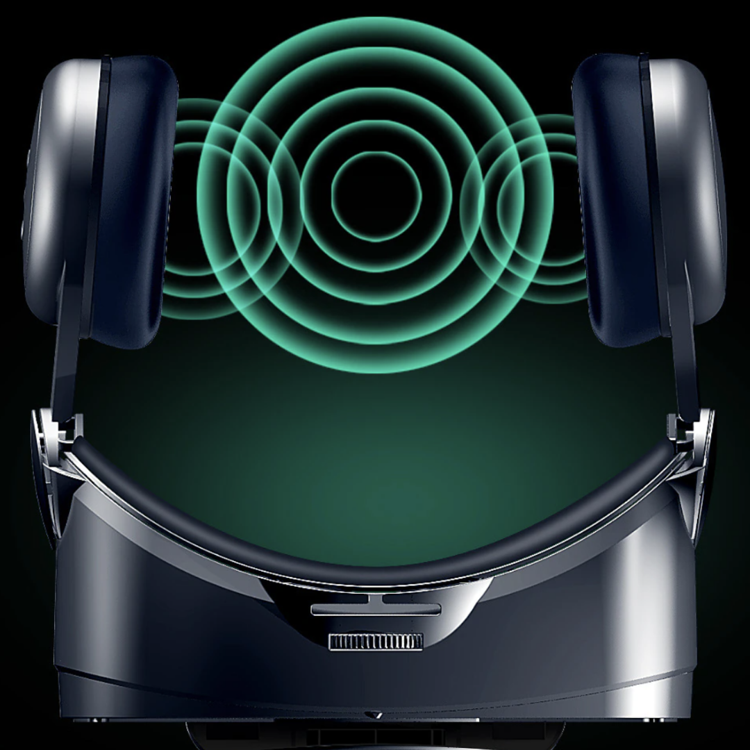 Hochwertige VR-Brille mit Linsen für klare 3D-Bilder. Kompatibel mit iPhone & Android Smartphones.